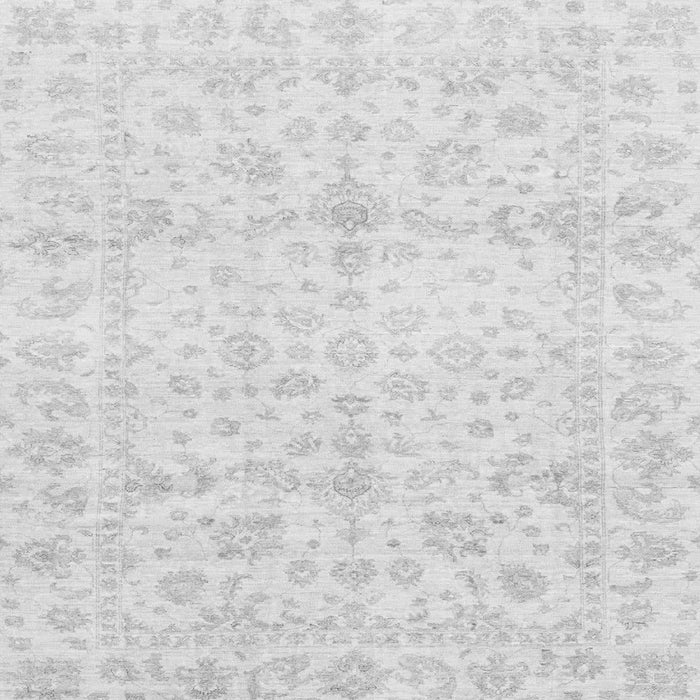 Square Oriental Gray Traditional Rug, abs3479gry
