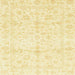 Square Abstract Sun Yellow Oriental Rug, abs3479