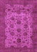 Machine Washable Abstract Purple Modern Area Rugs, wshabs347pur