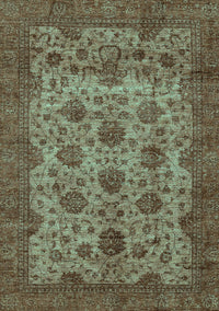 Abstract Turquoise Modern Rug, abs347turq