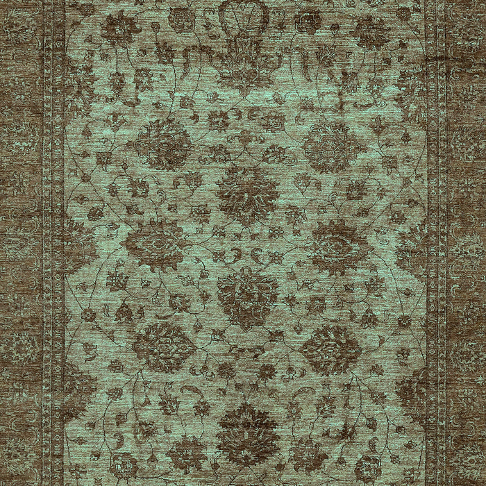 Abstract Turquoise Modern Rug, abs347turq