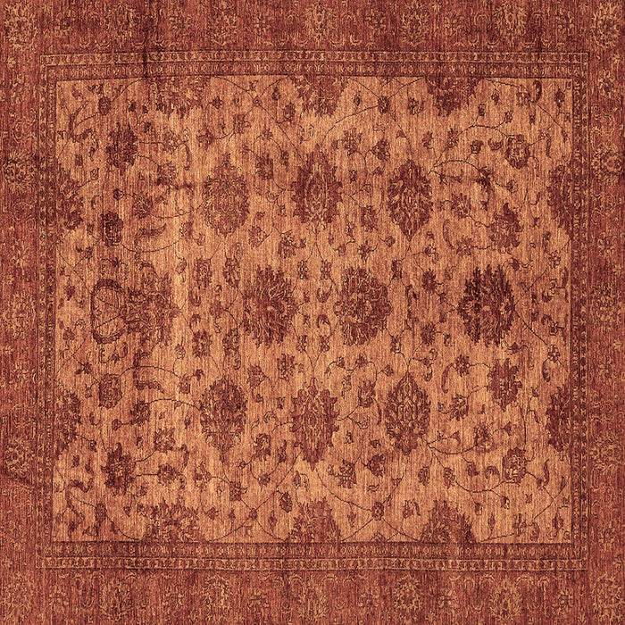 Square Abstract Brown Modern Rug, abs347brn