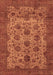 Machine Washable Abstract Brown Modern Rug, wshabs347brn