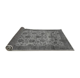 Sideview of Abstract Gray Modern Rug, abs347gry