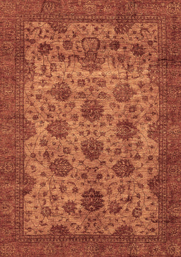 Abstract Brown Modern Rug, abs347brn