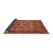 Sideview of Abstract Brown Modern Rug, abs347brn