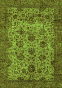 Abstract Green Modern Rug, abs347grn