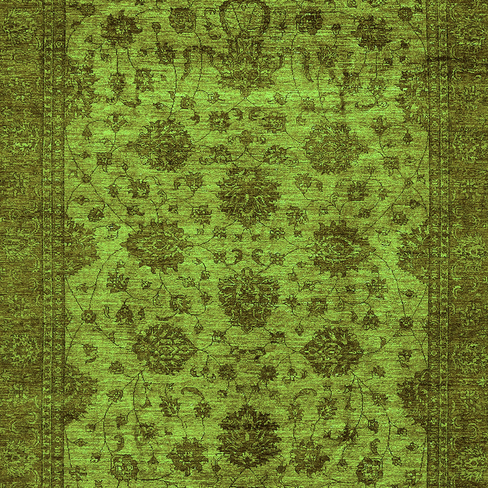 Abstract Green Modern Rug, abs347grn