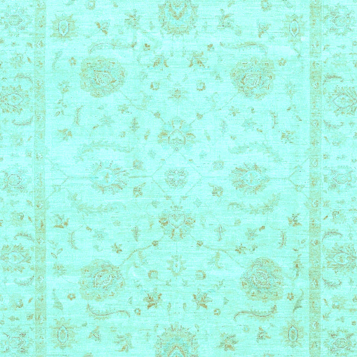 Machine Washable Oriental Light Blue Traditional Rug, wshabs3480lblu