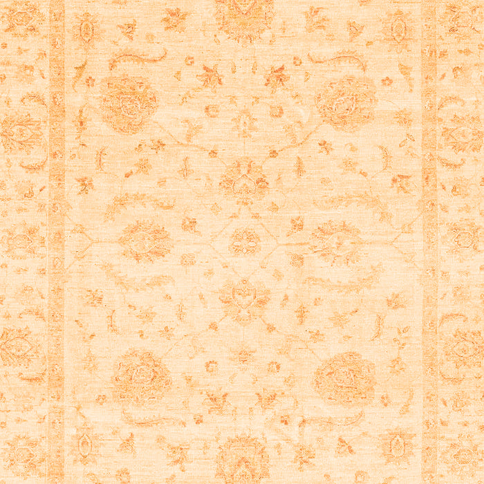 Machine Washable Oriental Orange Traditional Area Rugs, wshabs3480org
