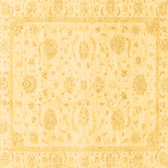 Square Oriental Brown Traditional Rug, abs3480brn