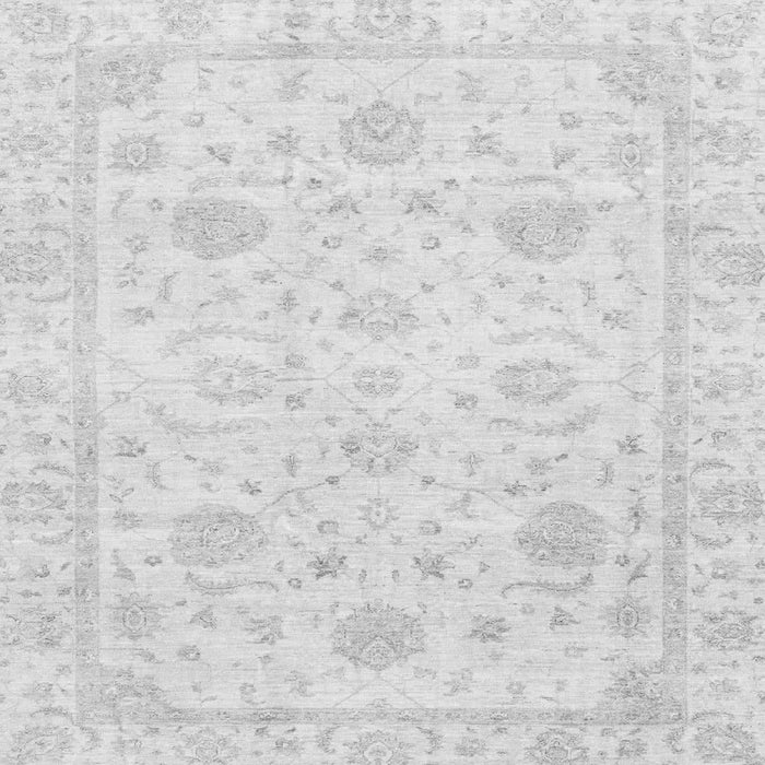 Square Oriental Gray Traditional Rug, abs3480gry