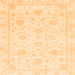 Square Machine Washable Oriental Orange Traditional Area Rugs, wshabs3480org