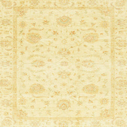Square Machine Washable Abstract Sun Yellow Rug, wshabs3480
