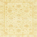 Square Machine Washable Abstract Sun Yellow Rug, wshabs3480