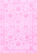 Oriental Pink Traditional Rug, abs3480pnk