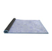 Sideview of Oriental Blue Traditional Rug, abs3480blu