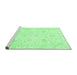 Sideview of Machine Washable Oriental Emerald Green Traditional Area Rugs, wshabs3480emgrn