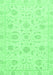 Machine Washable Oriental Emerald Green Traditional Area Rugs, wshabs3481emgrn