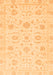 Machine Washable Oriental Orange Traditional Area Rugs, wshabs3481org