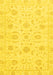 Machine Washable Oriental Yellow Traditional Rug, wshabs3481yw