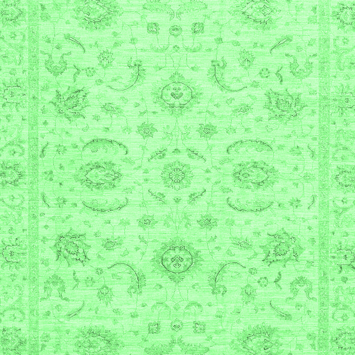 Oriental Emerald Green Traditional Rug, abs3481emgrn