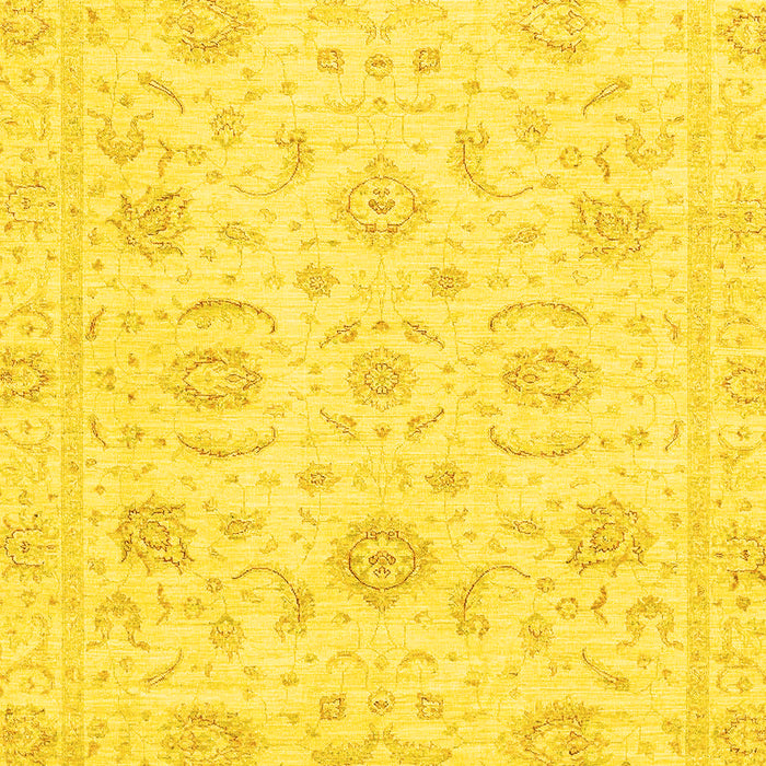 Oriental Yellow Traditional Rug, abs3481yw