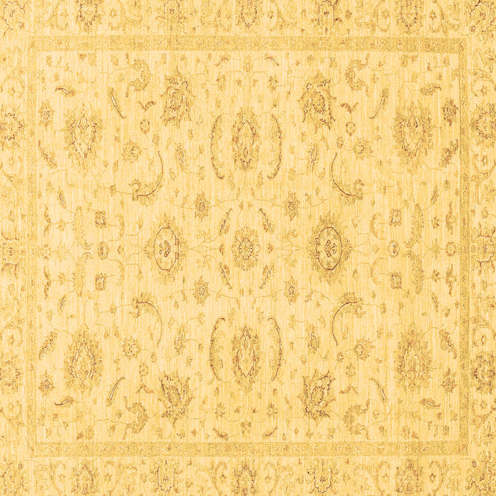 Square Machine Washable Oriental Brown Traditional Rug, wshabs3481brn