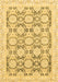 Machine Washable Oriental Brown Traditional Rug, wshabs3482brn