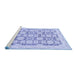 Sideview of Machine Washable Oriental Blue Traditional Rug, wshabs3482blu