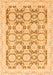 Machine Washable Oriental Orange Traditional Area Rugs, wshabs3482org