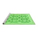 Sideview of Machine Washable Oriental Green Traditional Area Rugs, wshabs3482grn