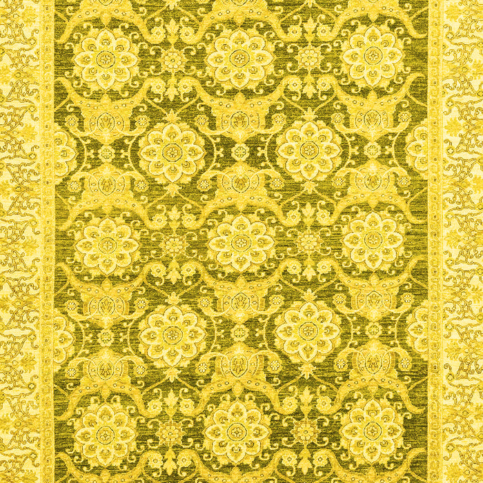 Oriental Yellow Traditional Rug, abs3482yw