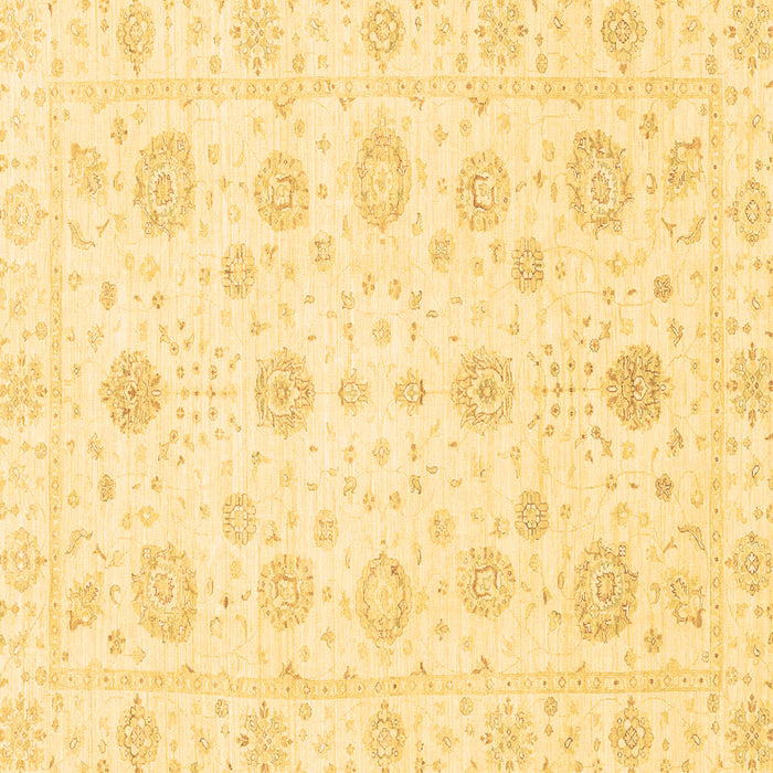 Square Oriental Brown Traditional Rug, abs3483brn