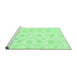 Sideview of Machine Washable Oriental Emerald Green Traditional Area Rugs, wshabs3483emgrn