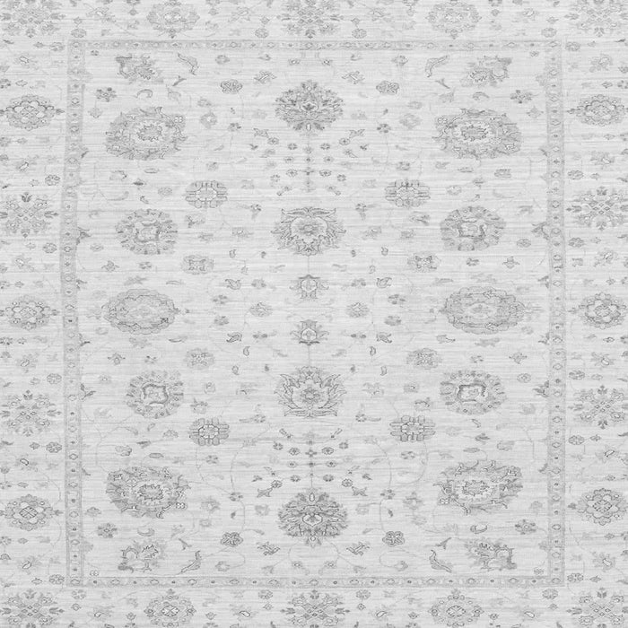 Square Oriental Gray Traditional Rug, abs3483gry