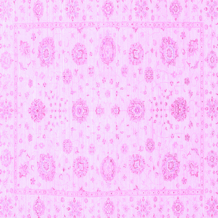 Square Oriental Purple Traditional Rug, abs3483pur