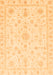 Machine Washable Oriental Orange Traditional Area Rugs, wshabs3484org