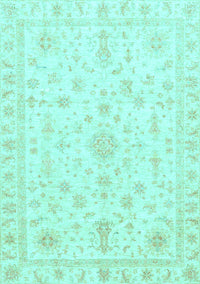 Oriental Light Blue Traditional Rug, abs3484lblu