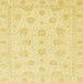 Square Abstract Mustard Yellow Oriental Rug, abs3485