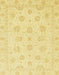 Abstract Mustard Yellow Oriental Rug, abs3485