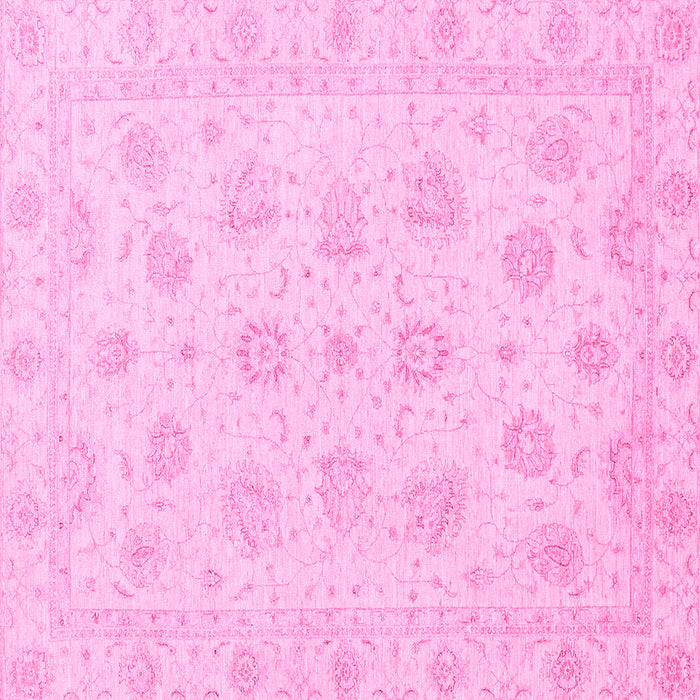 Square Oriental Pink Traditional Rug, abs3485pnk