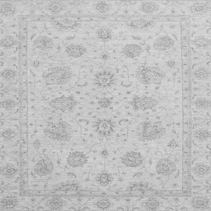 Square Machine Washable Oriental Gray Traditional Rug, wshabs3485gry