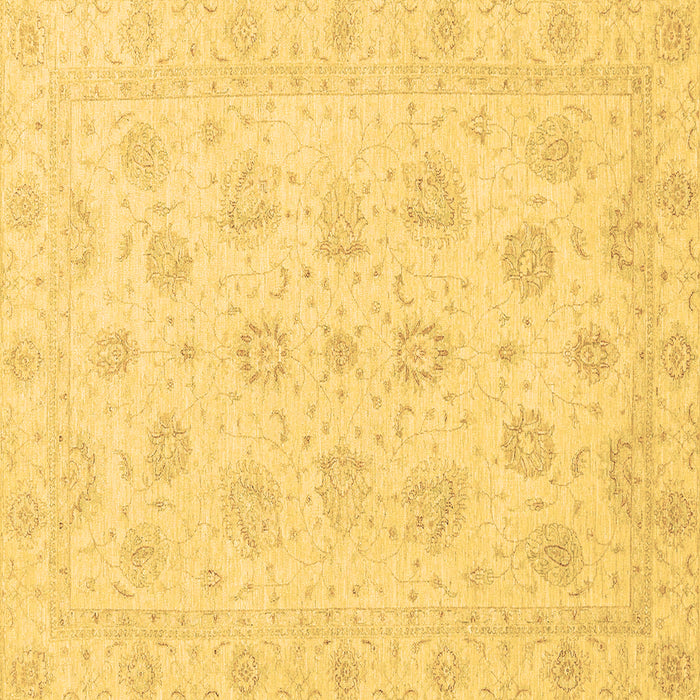 Square Oriental Brown Traditional Rug, abs3485brn