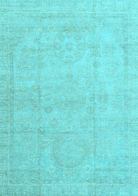 Abstract Light Blue Modern Rug, abs3486lblu