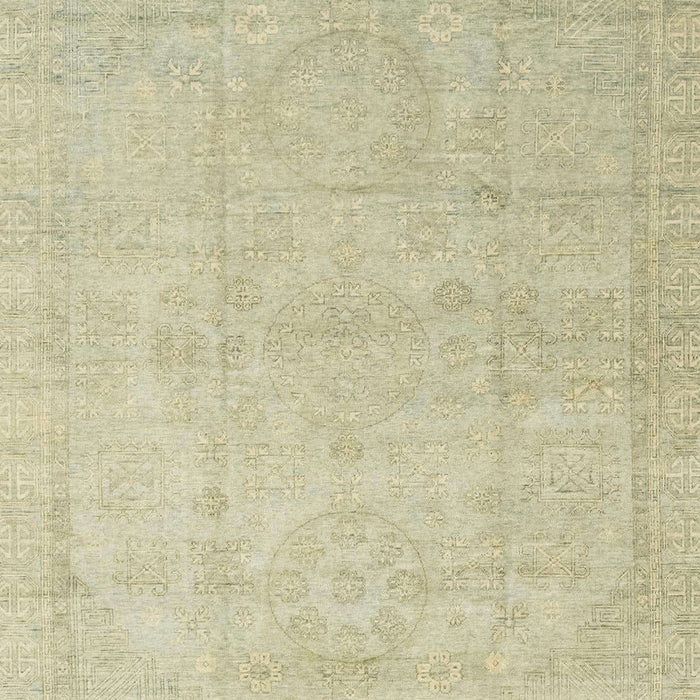 Machine Washable Abstract Dark Khaki Green Rug, wshabs3486