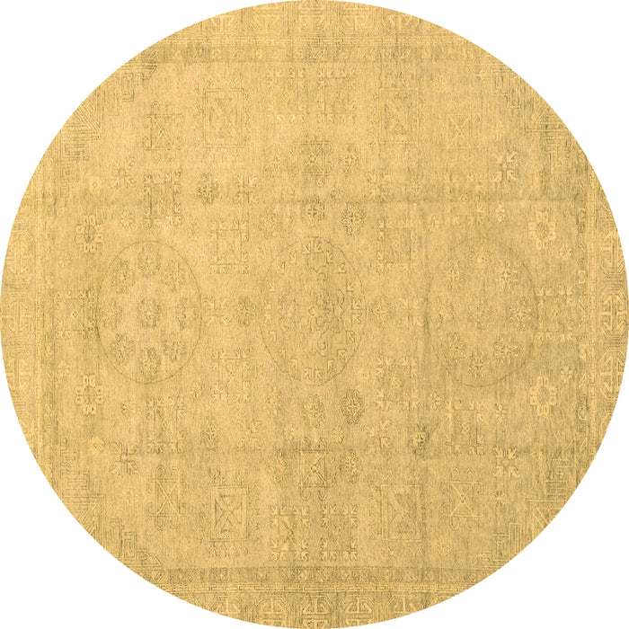Round Machine Washable Abstract Brown Modern Rug, wshabs3486brn