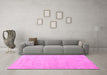 Machine Washable Abstract Pink Modern Rug in a Living Room, wshabs3486pnk