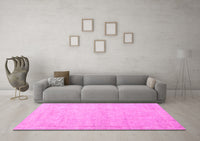 Machine Washable Abstract Pink Modern Rug, wshabs3486pnk