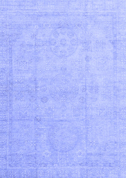 Abstract Blue Modern Rug, abs3486blu